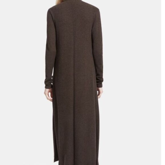 Theory 100% Soft Cashmere Long Cardigan in Olive Medium - Picture 4 of 12